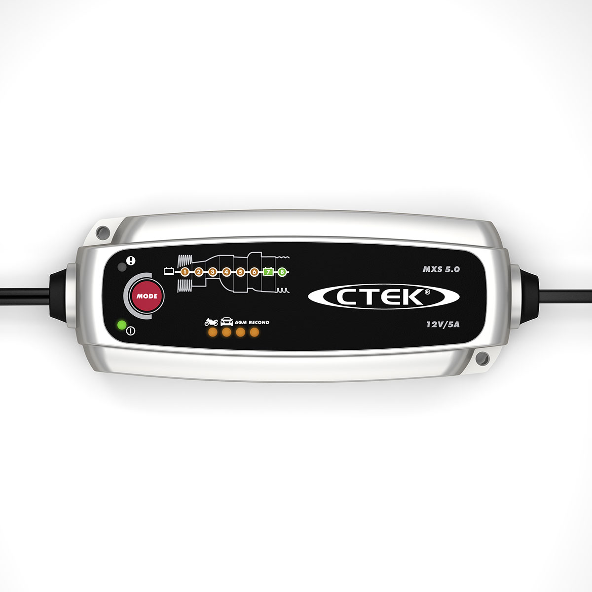 Caricabatteria Manutentore di Carica Batterie AGM GEL - CTEK MXS 5.0 CHECK  BATTERIA TEST CHARGE