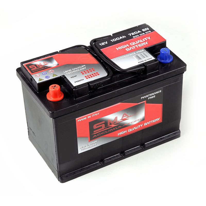 Batteria Avviamento Auto SMA 100Ah/720A +SX GR - GMA Batterie