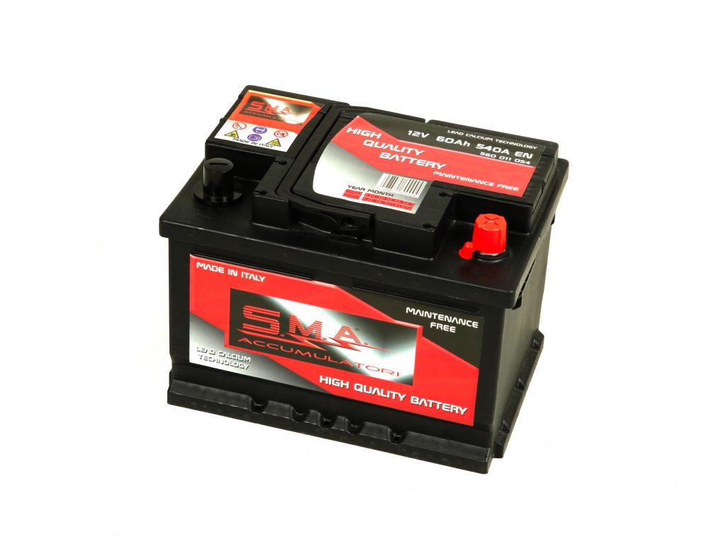 Batteria Avviamento Auto SMA 60Ah /540A +Dx L2/B - GMA Batterie
