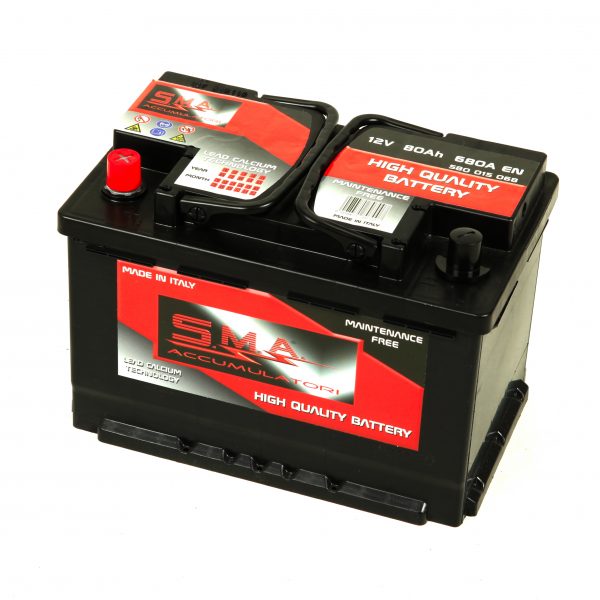 Batteria Avviamento Auto SMA 80Ah /680A +Sx L3 - GMA Batterie