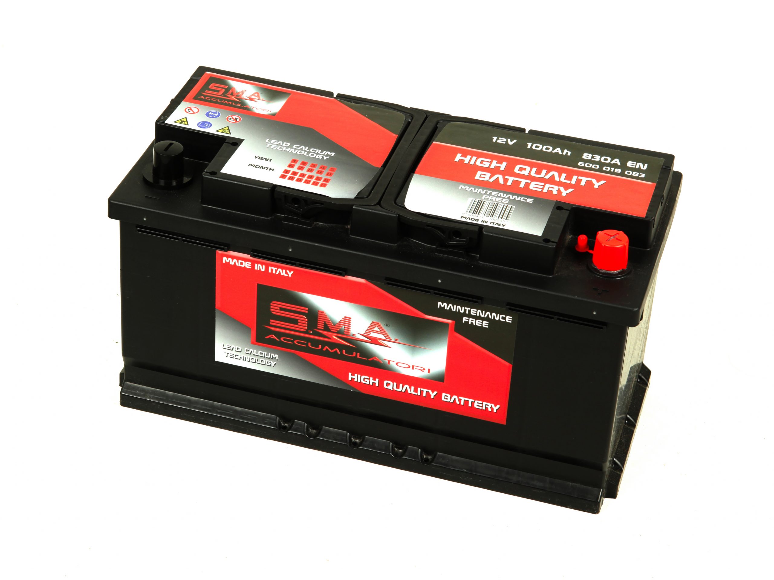 Batteria Avviamento Auto SMA 100Ah/830A +Dx L5 - GMA Batterie