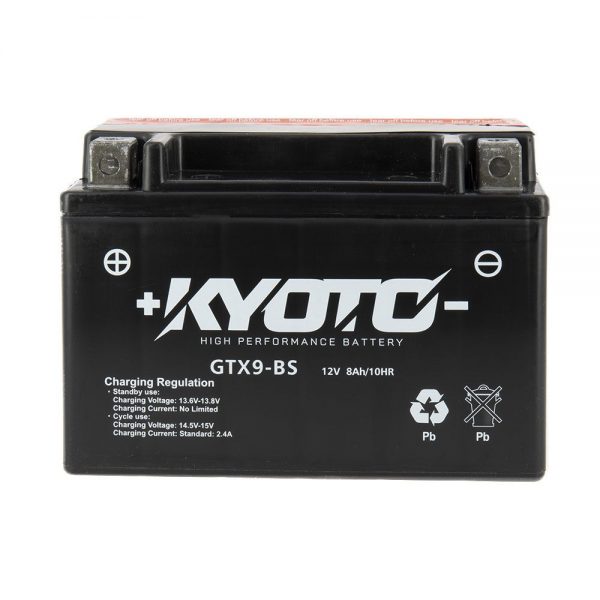 Kyoto Batteria Moto GTX9-BS 12V 8Ah Senza Manutenzione Pronta all’Uso