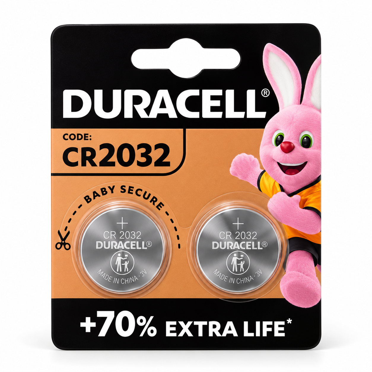 pile Duracell CR2032 per chiavi auto